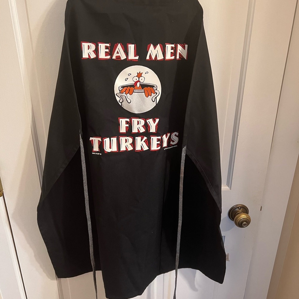 The Funny Apron Company men’s apron. One size 65/35 poly-cotton twill